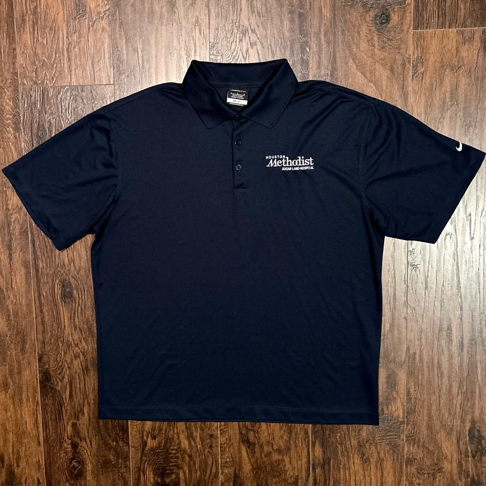 Nike Golf Houston Methodist SugarLand Hospital Polo Shirt DriFit